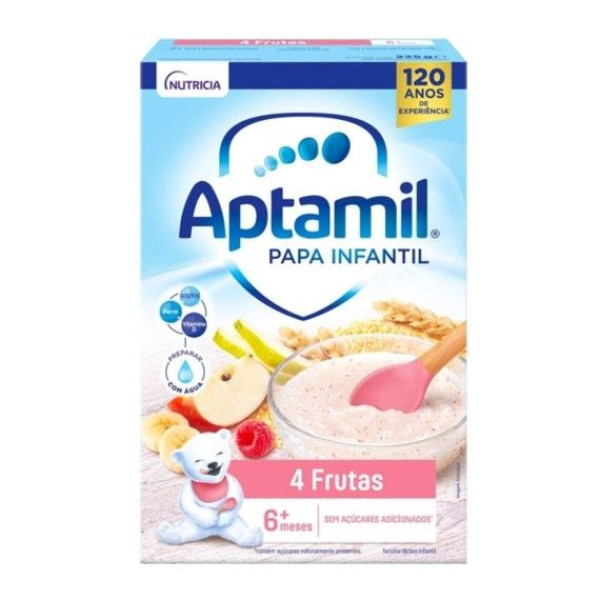 Aptamil Papa Infantil 4 Frutas 225g 6m+