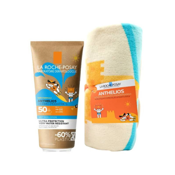 La Roche-Posay Dermo-Pediatrics Loção Wet Skin FPS50+ Oferta Poncho