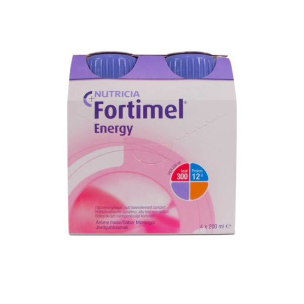 Fortimel Energy Solução Oral Morango 200ml x4