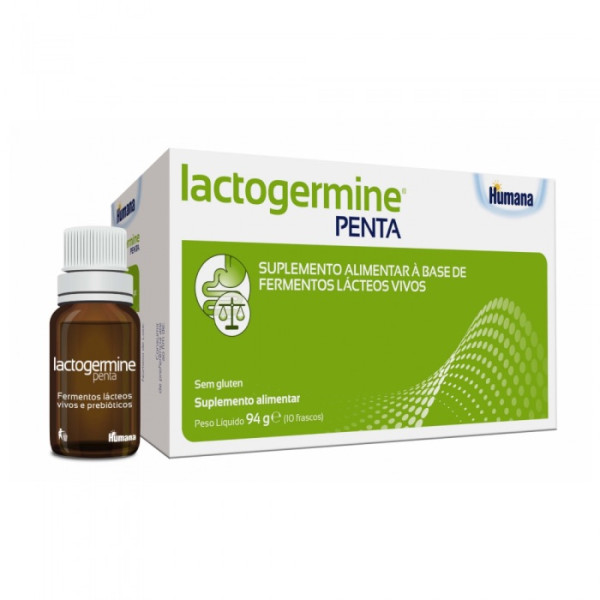 Lactogermine Penta Solução Oral Frascos 8mlx10