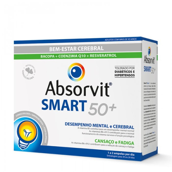 Absorvit Smart 50+ Ampolas 10ml x30