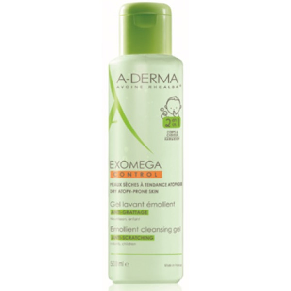 A-Derma Exomega Control Gel Corpo e Cabelo 500ml