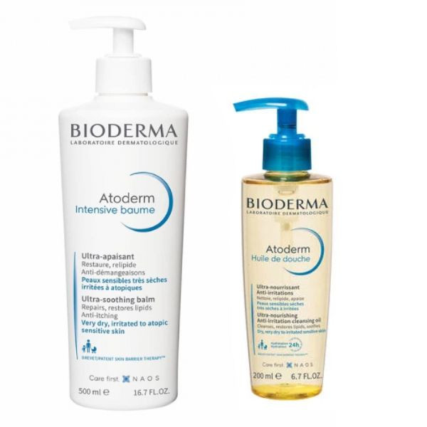 Bioderma Atoderm Intensive Baume 500ml + Óleo Duche 200ml