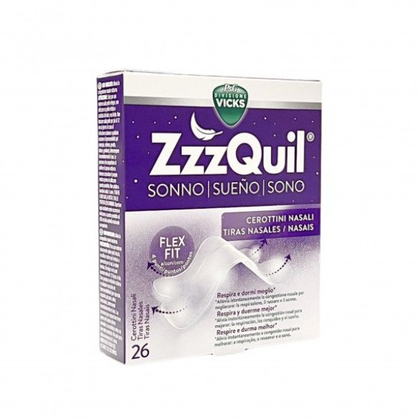 ZzzQuil Tiras Nasais 26 unidades