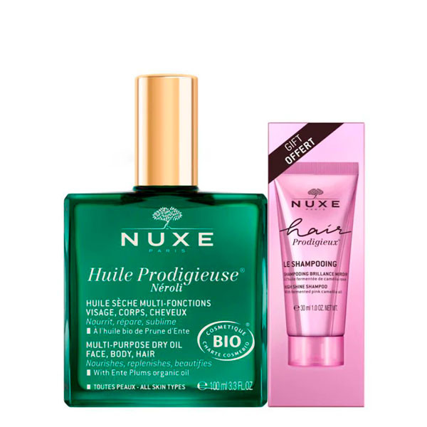 Nuxe Huile Prodigieuse Neroli 100ml + Oferta Champo Prodigieux 30ml