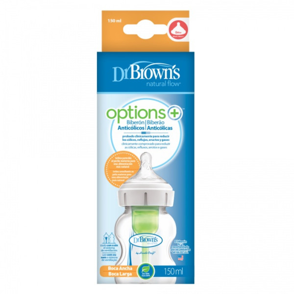 Dr Browns Options Biberão Largo Tetina Silicone 150ml