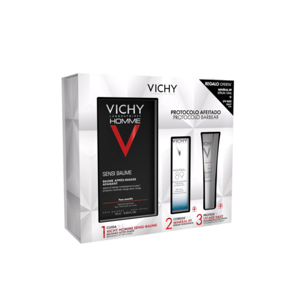 Vichy Coffret Sensi Baume Protocolo Barbear