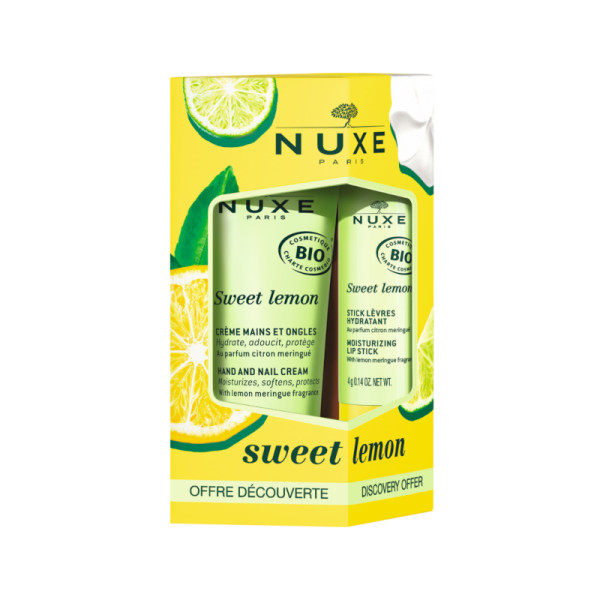 Nuxe Sweet Lemon Creme Mãos 30ml + Stick Labial