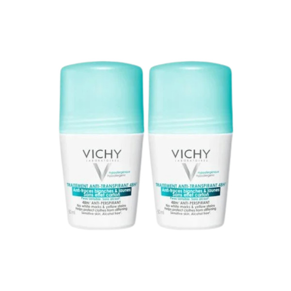 Vichy Desodorizante Pack Antitranspirante Antimanchas Roll-On 48h 2x50ml  |  Preço Especial