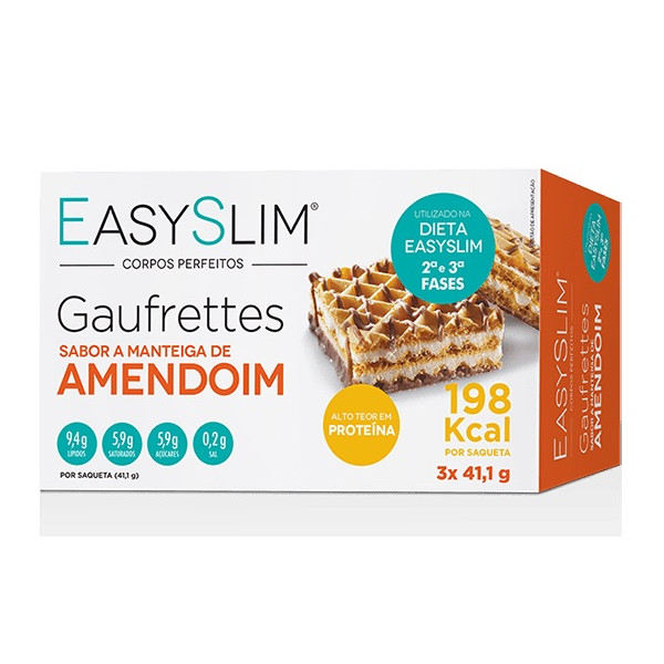 Easyslim Gaufrett Manteiga Amendoim 41,1g x3