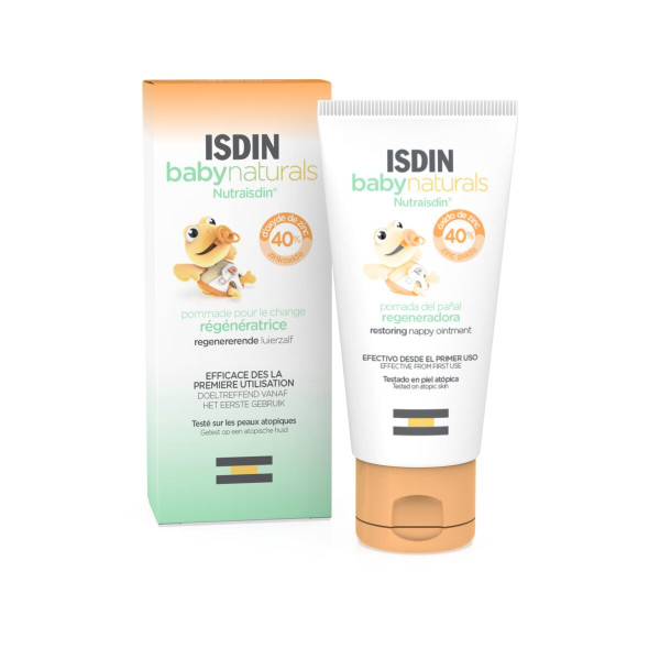 ISDIN Babynaturals ZN40 Pomada 50ML - Pomada regeneradora para a muda da fralda do bebé