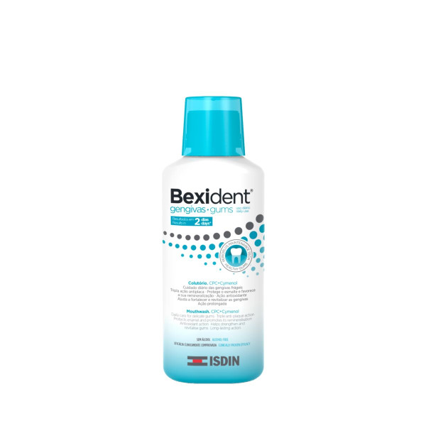 ISDIN Bexident Gengivas Uso Diário 250ML - Colutório de uso diário para gengivas frágeis. Com CPC+Cymenol.