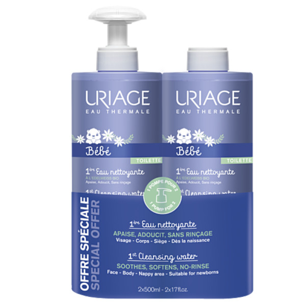Uriage Bebe 1º Eau + Eco Pack 500MlX2
