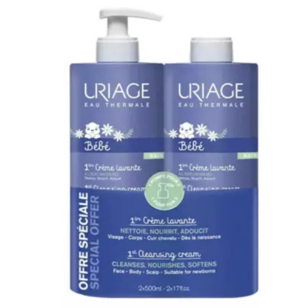 Uriage Bebe 1ºCr Lav + Eco Pack 500X2